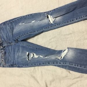 Ripped denim